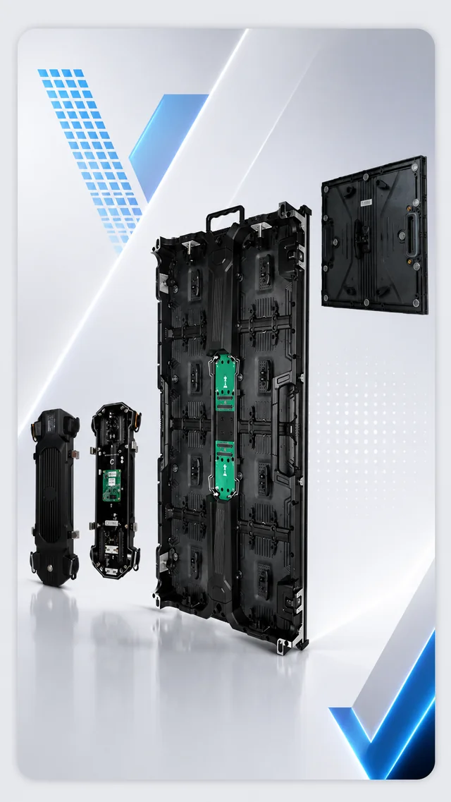 Modules d'écran LED extérieur, détail technique des panneaux